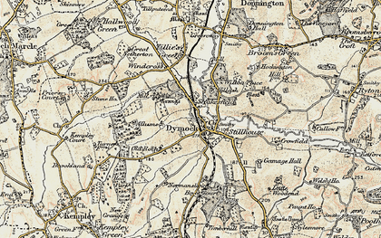 Old map of Shakesfield in 1899-1900