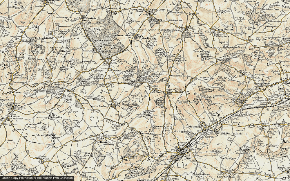 Old Map of Shalden Green, 1897-1900 in 1897-1900