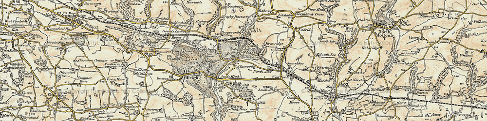 Old map of Bremridge in 1900