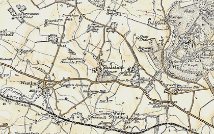 Old map of Shalstone in 1898-1901