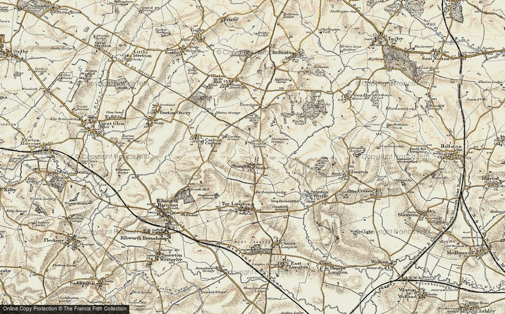 Old Map of Shangton, 1901-1903 in 1901-1903