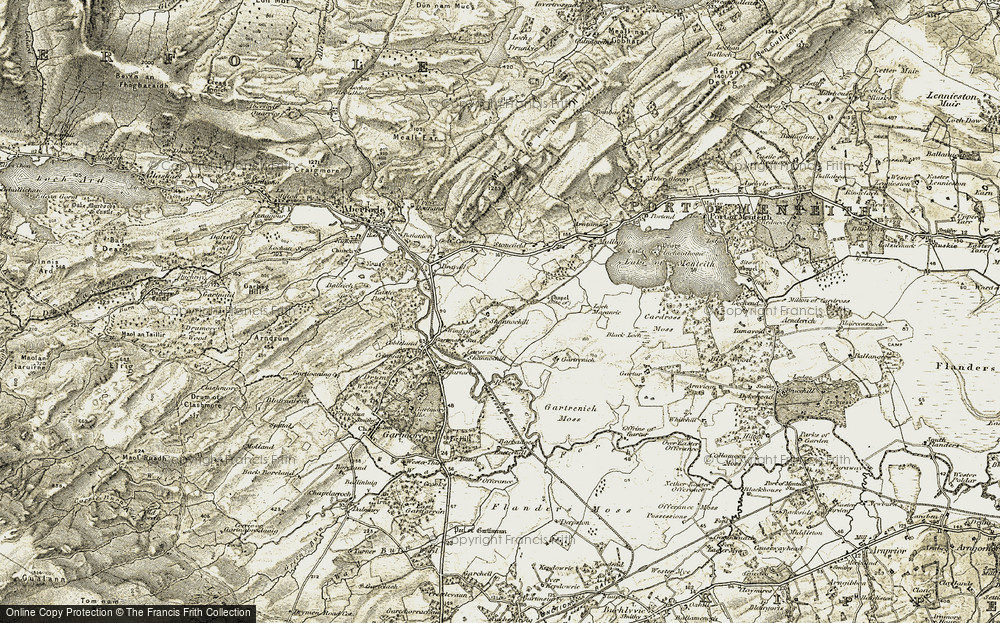 Old Map of Shannochill, 1904-1907 in 1904-1907