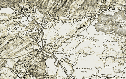 Old map of Wester Shannochill in 1904-1907