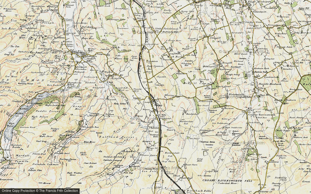 Old Map of Shap, 1901-1904 in 1901-1904