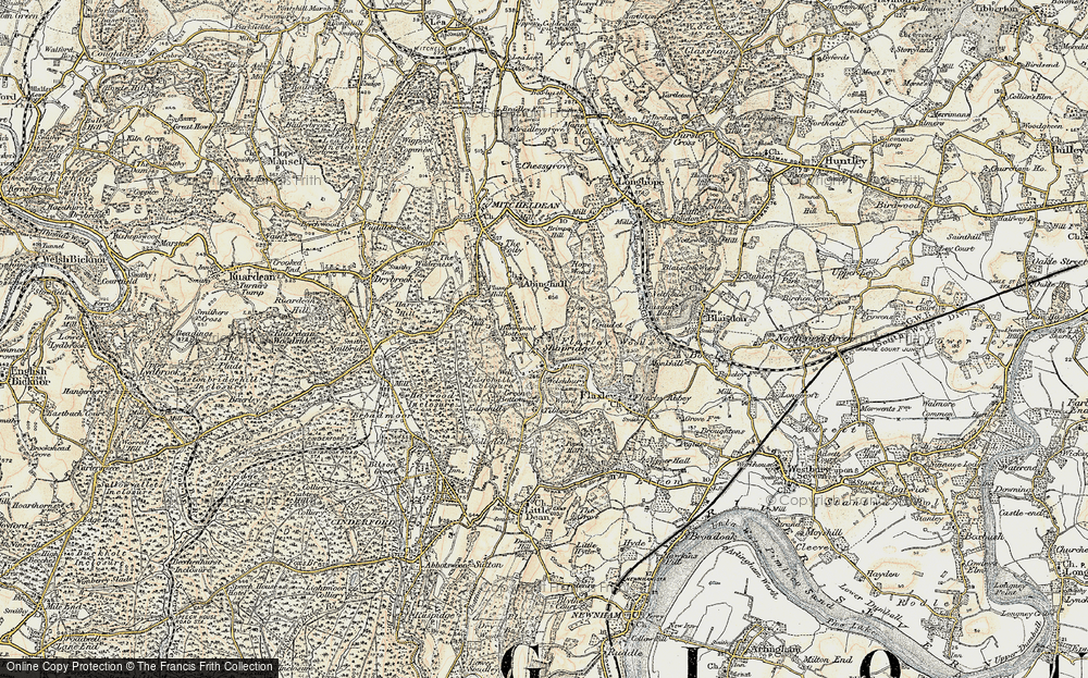 Old Map of Shapridge, 1899-1900 in 1899-1900