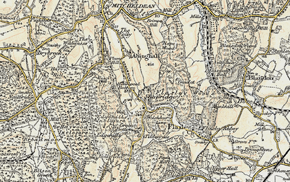 Old map of Shapridge in 1899-1900