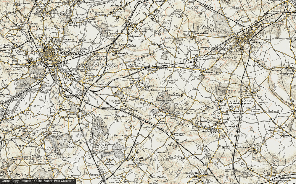 Old Map of Sharlston, 1903 in 1903