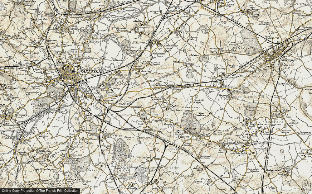 Old Map of Sharlston Common, 1903 in 1903