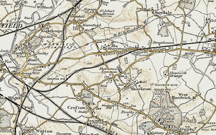 Old map of Sharlston Common in 1903