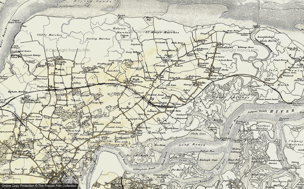 Old Map of Sharnal Street, 1897-1898 in 1897-1898