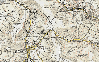 Old map of Sharneyford in 1903