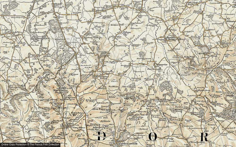 Old Map of Sharnhill Green, 1899 in 1899