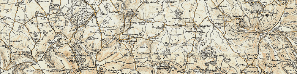 Old map of Sharnhill Green in 1899