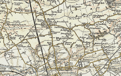 Old map of Sharoe Green in 1903