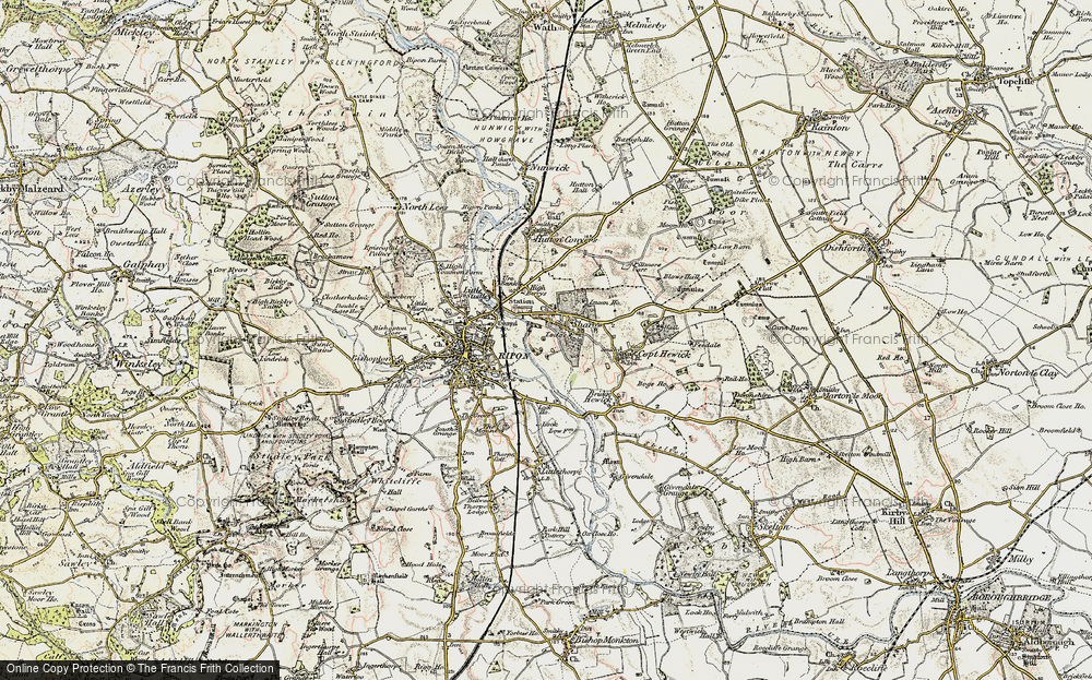 Old Map of Sharow, 1903-1904 in 1903-1904