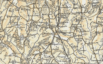 Old map of Sharp's Corner in 1898