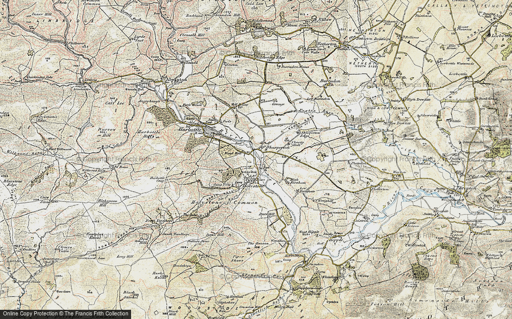 Old Map of Sharperton, 1901-1903 in 1901-1903