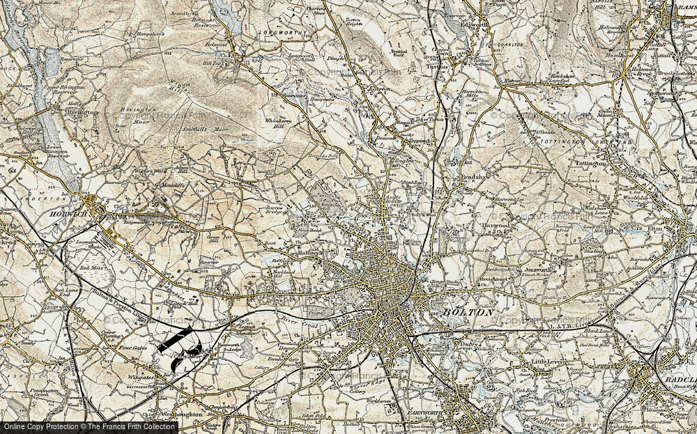 Old Map of Sharples, 1903 in 1903