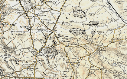 Old map of Sharpley Heath in 1902
