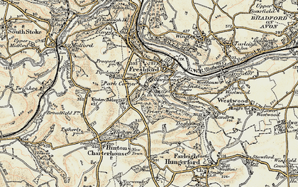 Old map of Sharpstone in 1898-1899