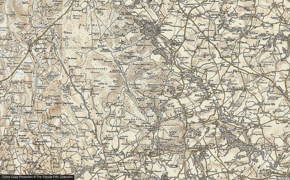 Old Map of Sharptor, 1900 in 1900