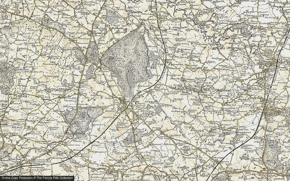 Old Map of Shaw Heath, 1902-1903 in 1902-1903