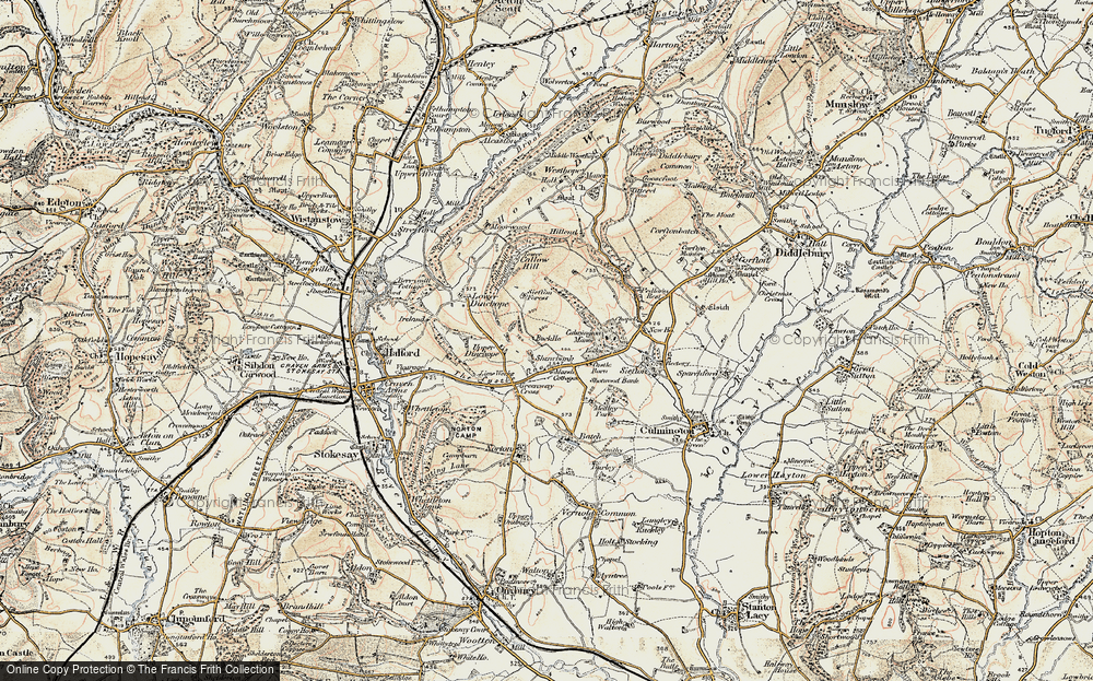 Old Map of Shawbank, 1901-1903 in 1901-1903