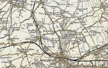 Old map of Shawbirch in 1902