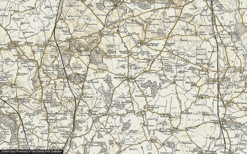 Old Map of Shawbury, 1902 in 1902