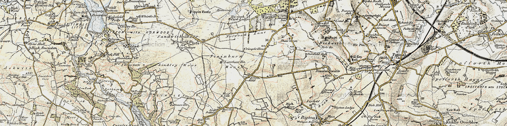 Old map of Shawfield Head in 1903-1904