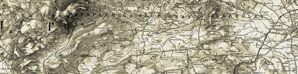 Old map of Bonerick in 1904-1905
