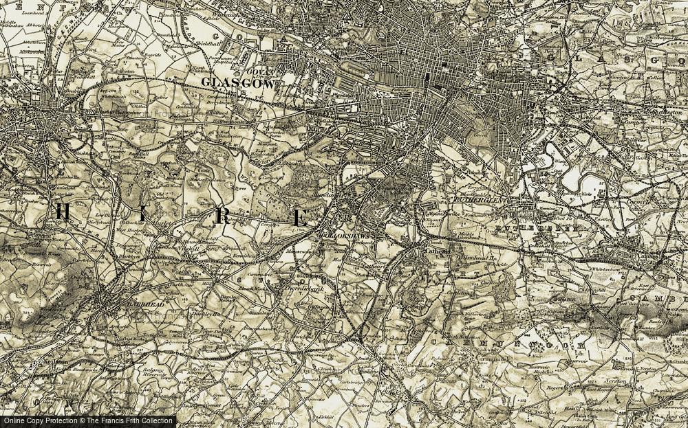 Old Map of Shawlands, 1904-1905 in 1904-1905