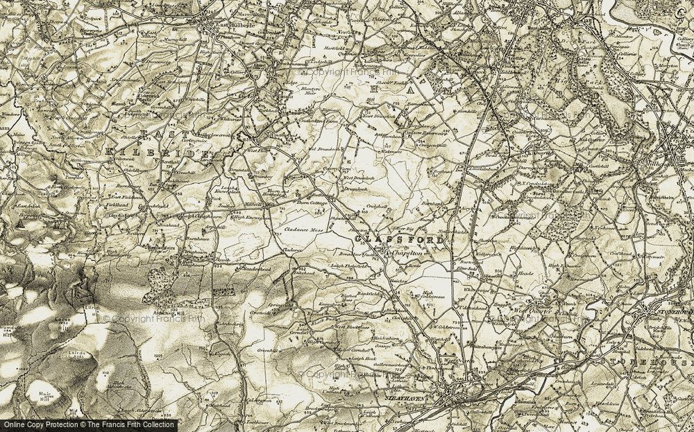 Old Map of Shawtonhill, 1904-1905 in 1904-1905