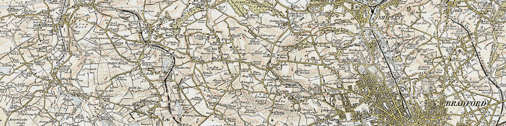 Old map of Shay Gate in 1903-1904