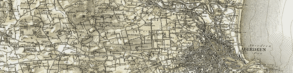 Old map of Sheddocksley in 1909