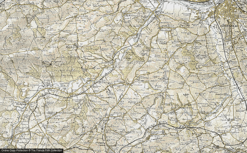 Old Map of Sheep Hill, 1901-1904 in 1901-1904