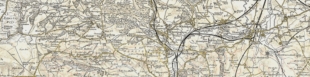 Old map of Sheepbridge in 1902-1903