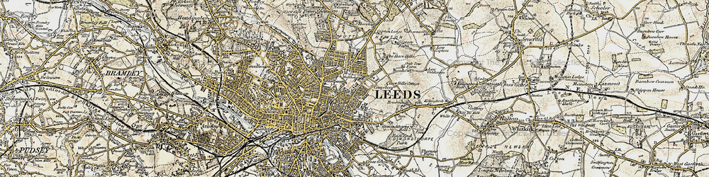 Old map of Sheepscar in 1903-1904