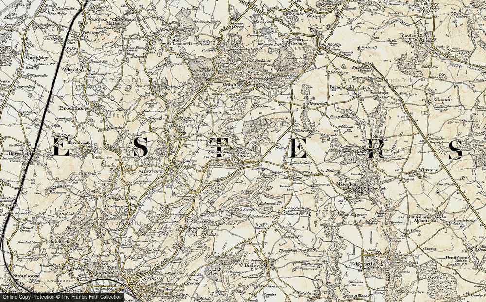 Old Map of Sheepscombe, 1898-1899 in 1898-1899