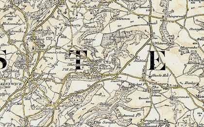 Old map of Sheepscombe in 1898-1899