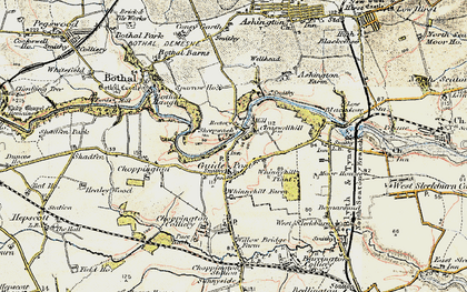 Old map of Sheepwash in 1901-1903