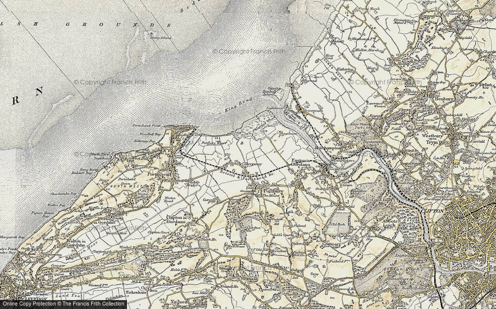 Old Map of Sheepway, 1899 in 1899