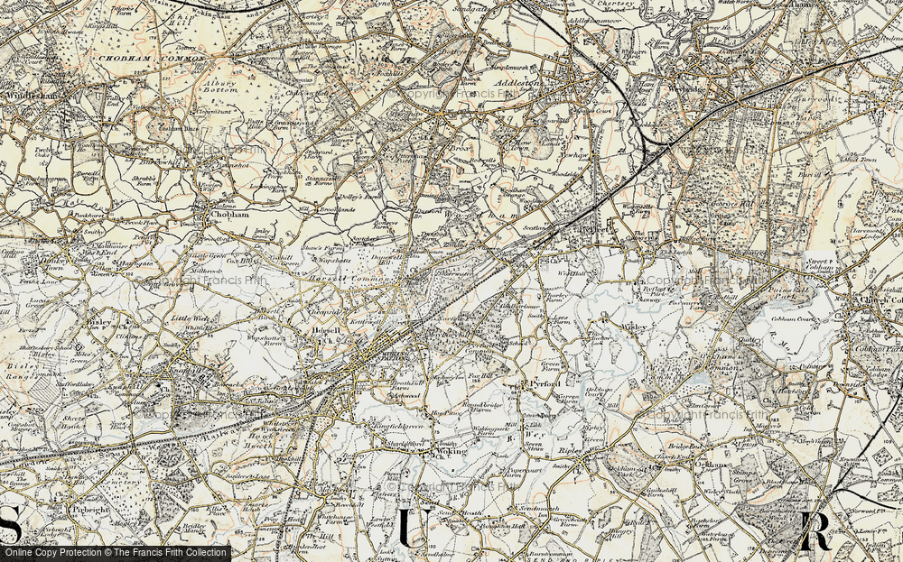 Old Map of Sheerwater, 1897-1909 in 1897-1909
