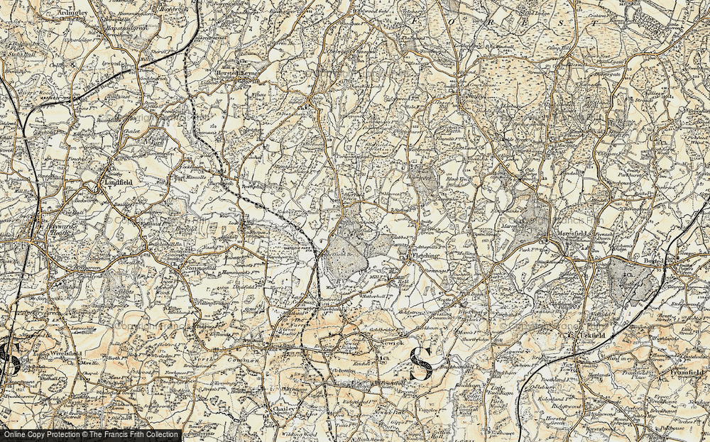 Old Map of Sheffield Green, 1898 in 1898
