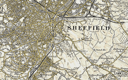 Old map of Sheffield Park in 1903