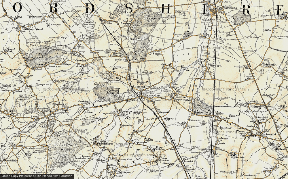 Old Map of Shefford, 1898-1901 in 1898-1901