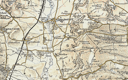 Old map of Rookery in 1901-1903