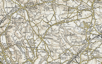 Old map of Shelf in 1903