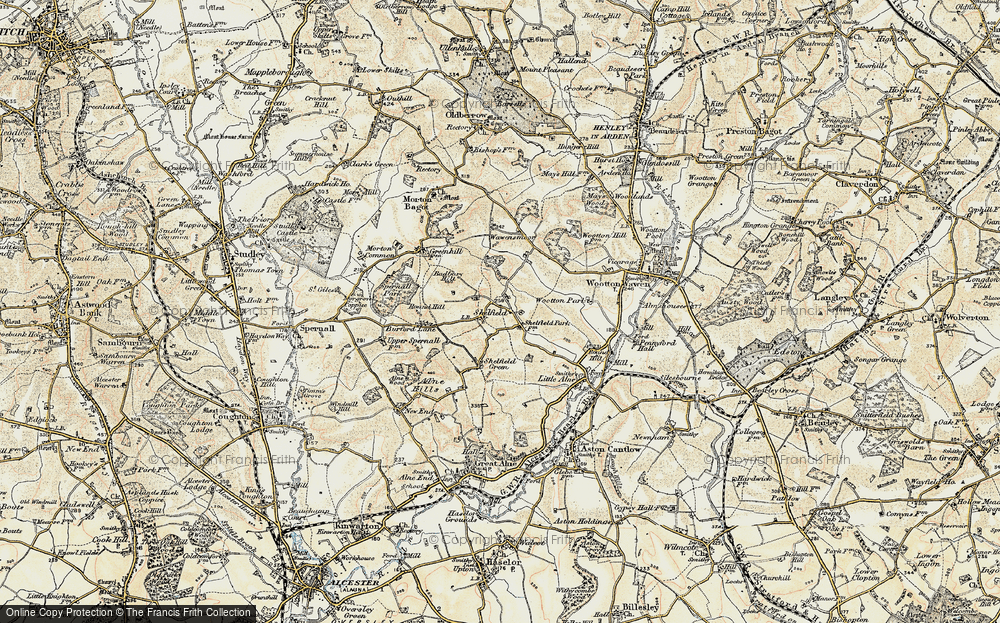 Old Map of Shelfield, 1899-1902 in 1899-1902