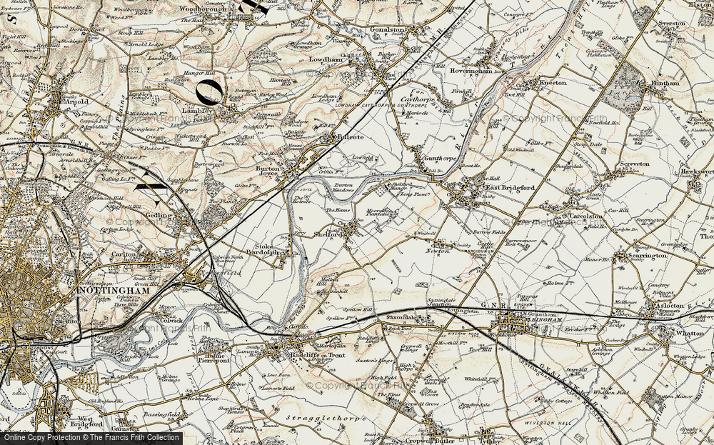 Old Map of Shelford, 1902-1903 in 1902-1903